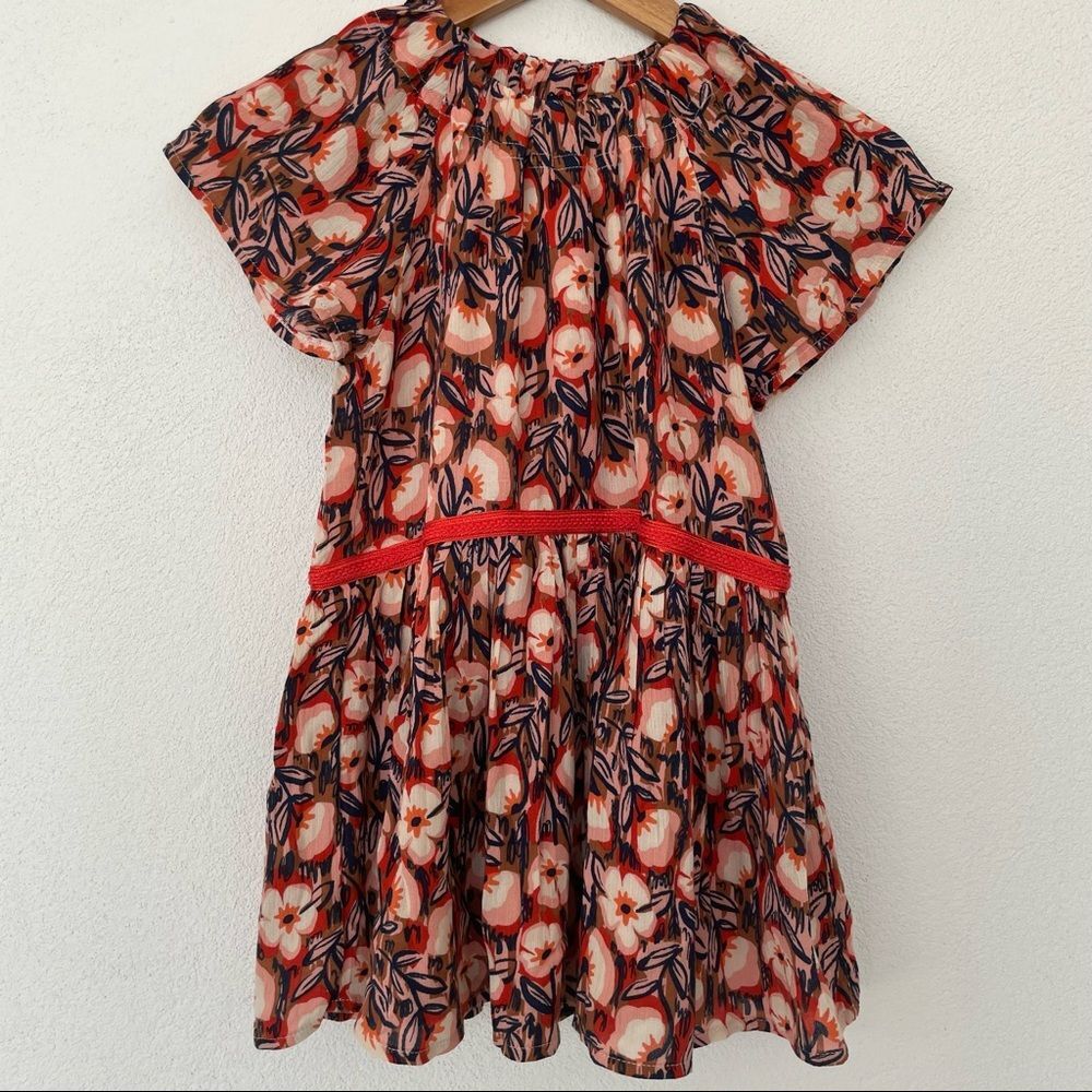 Gymboree Floral Print Short Sleeve‎ Dress Size 5